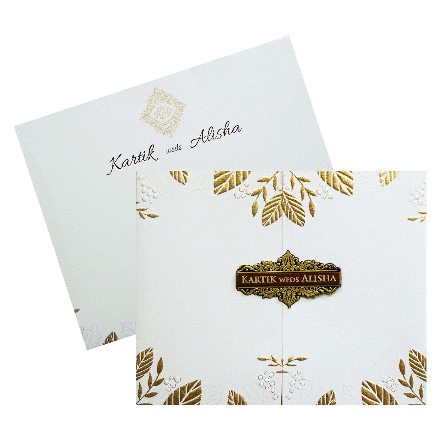 White Door Kind Wedding Card-KRC30121