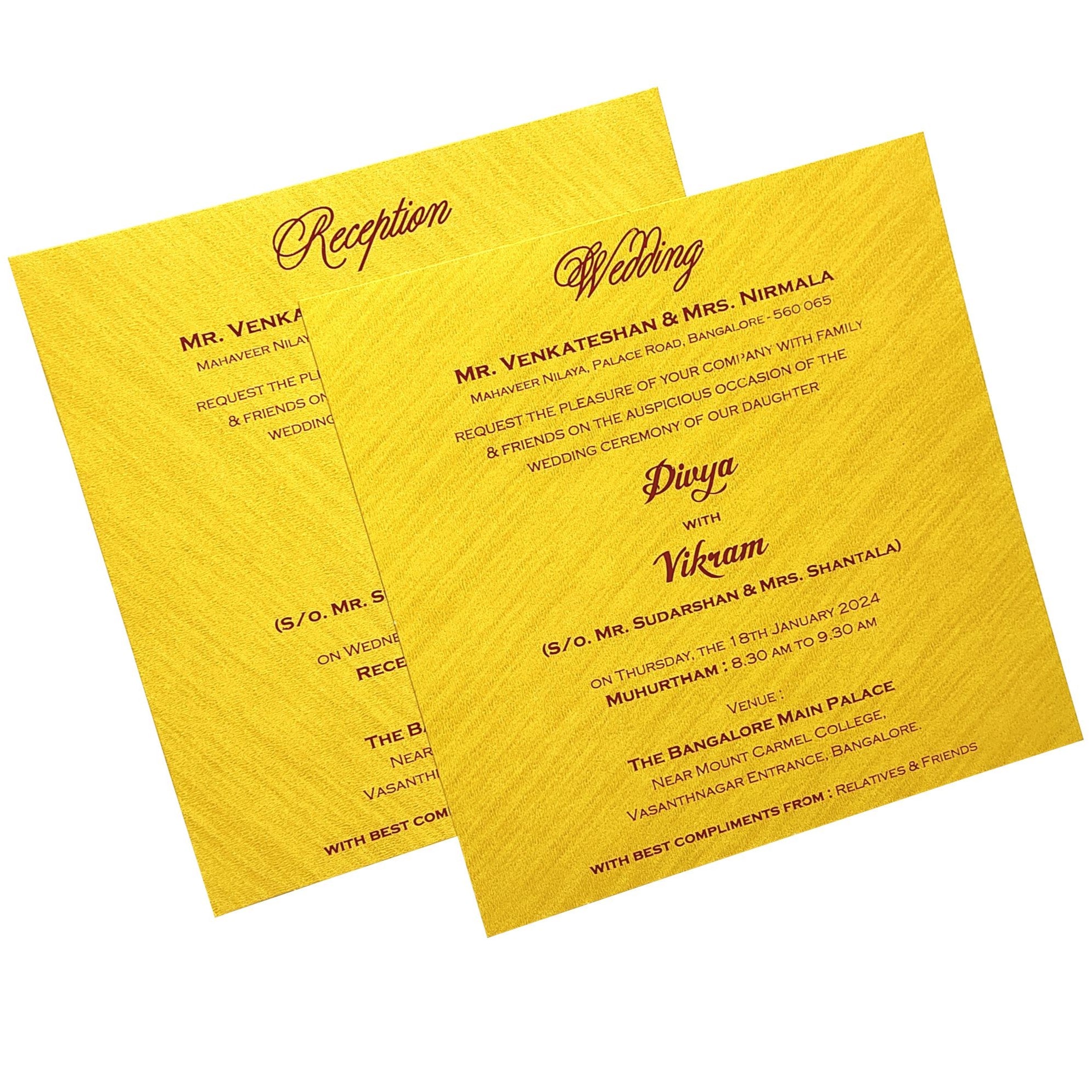 Gold Centre Door Opening With Name Plate-KNPO5521G