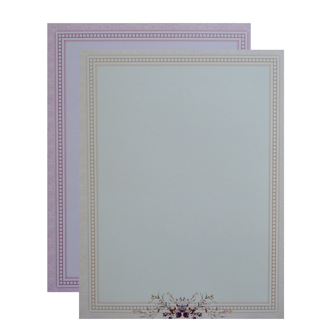 Pastel Pink Floral Wedding Card-KNKJ1139