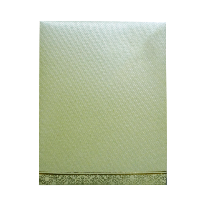 Pista Green Textured Wedding Card-King of Cards