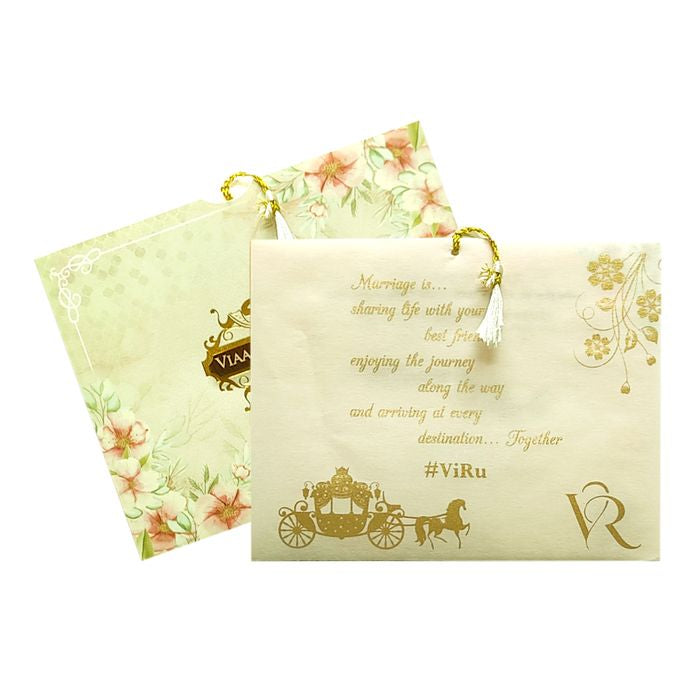 Pale Green Tracing Sheet Invitation-King of Cards