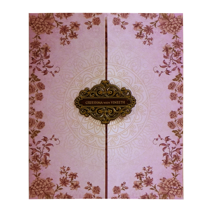 Pastel Pink Wedding Invitation-King of Cards