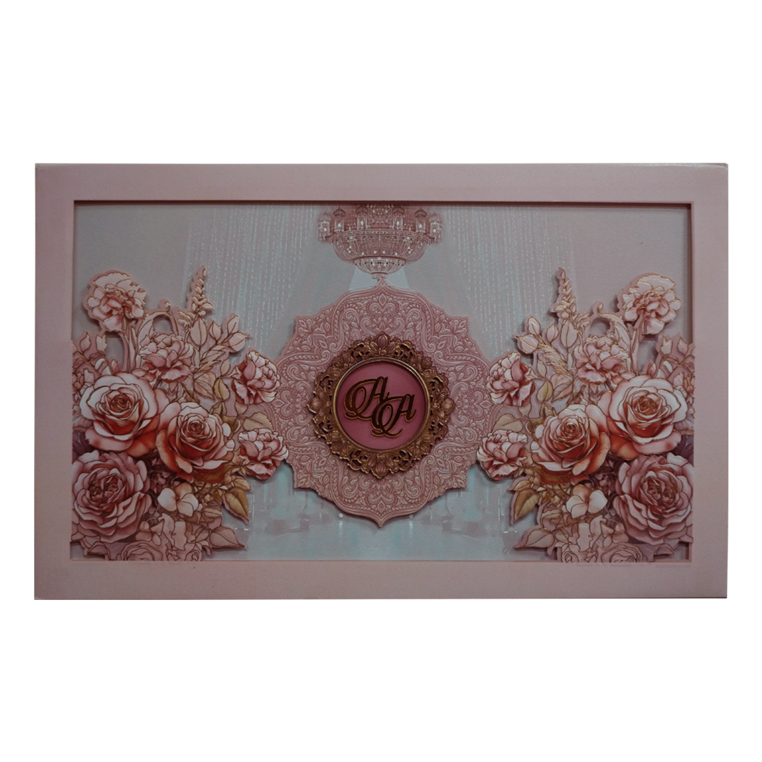 Cream Premium Padded Wedding Invitation-KPR24160