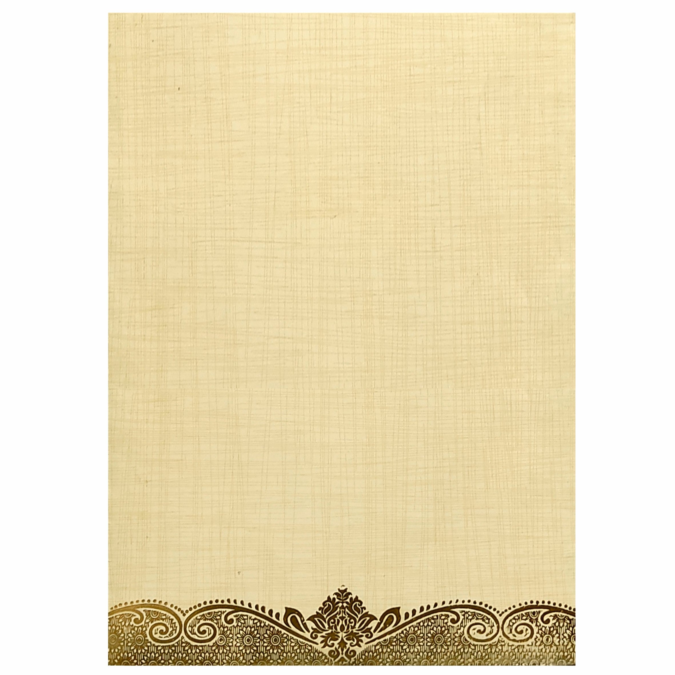 Sandal Metallic With Umbrella Design In Gold Foiling-KNCP24SG