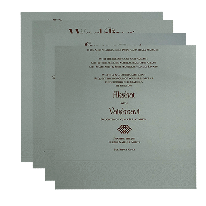 Grey MDF Marriage Card-King of Cards