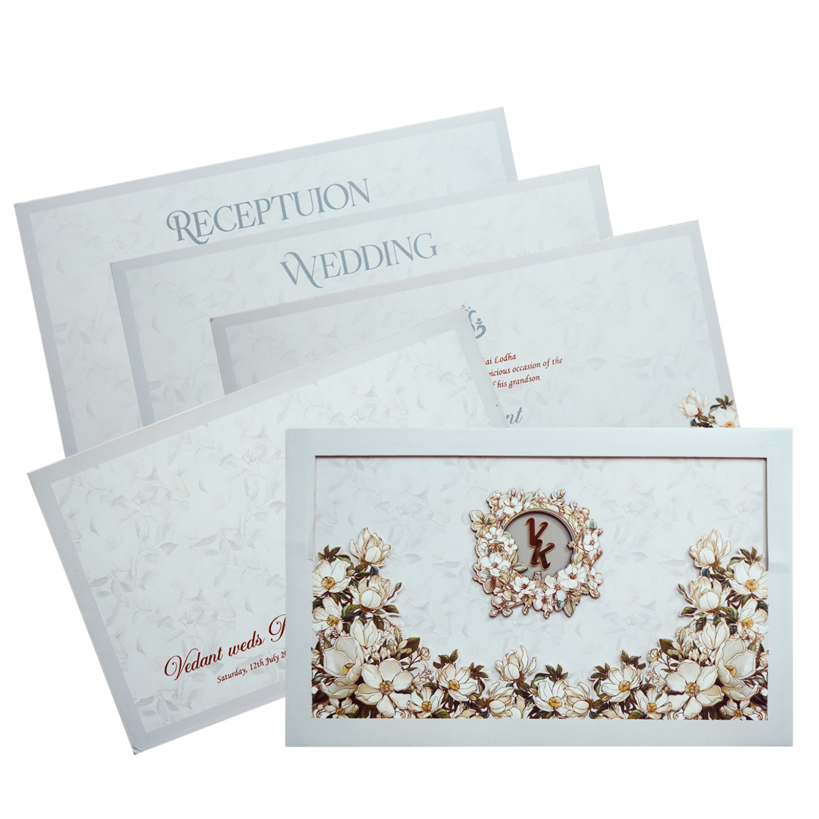Make your event special with our exclusive Grey Premium Padded Invitation Card. Shop now! ?WhatsApp Support ?Express Delivery.