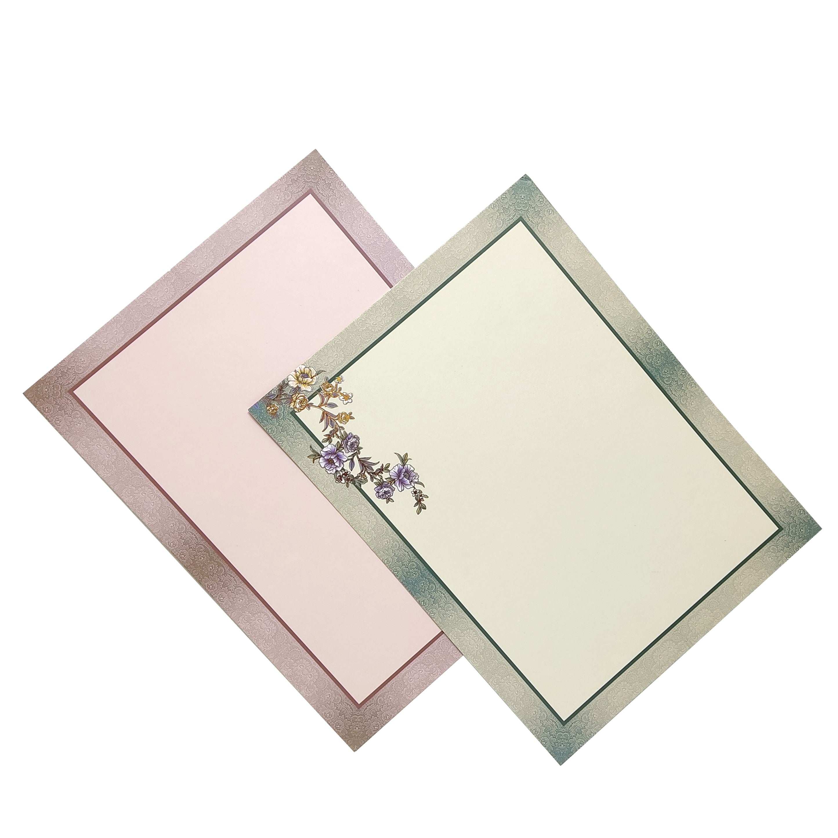 Light blue flower design scodix invitation card-KNPO02AB