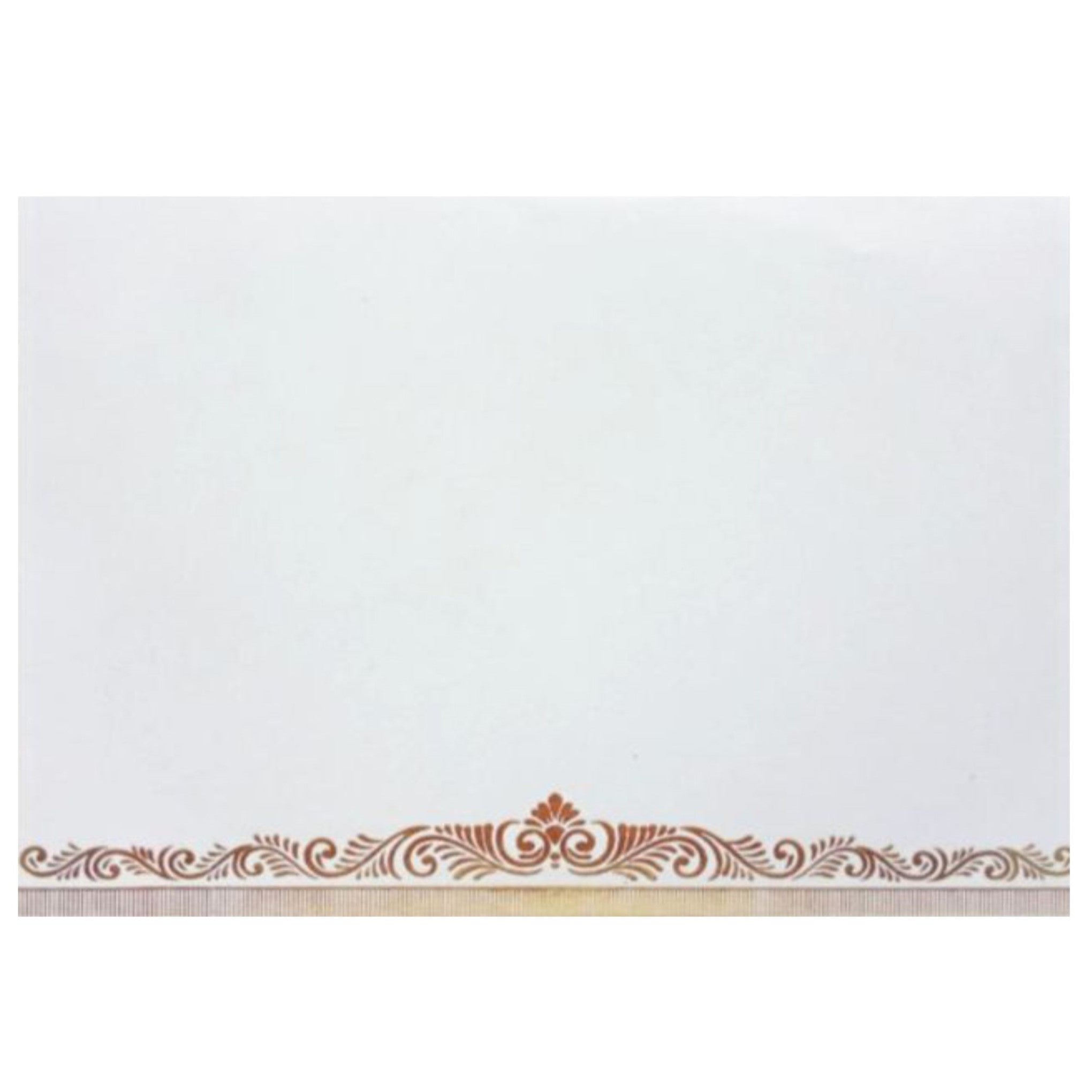 Beautiful Drum Shaped Brown Shaded Personal Wedding Card - KNHM808G