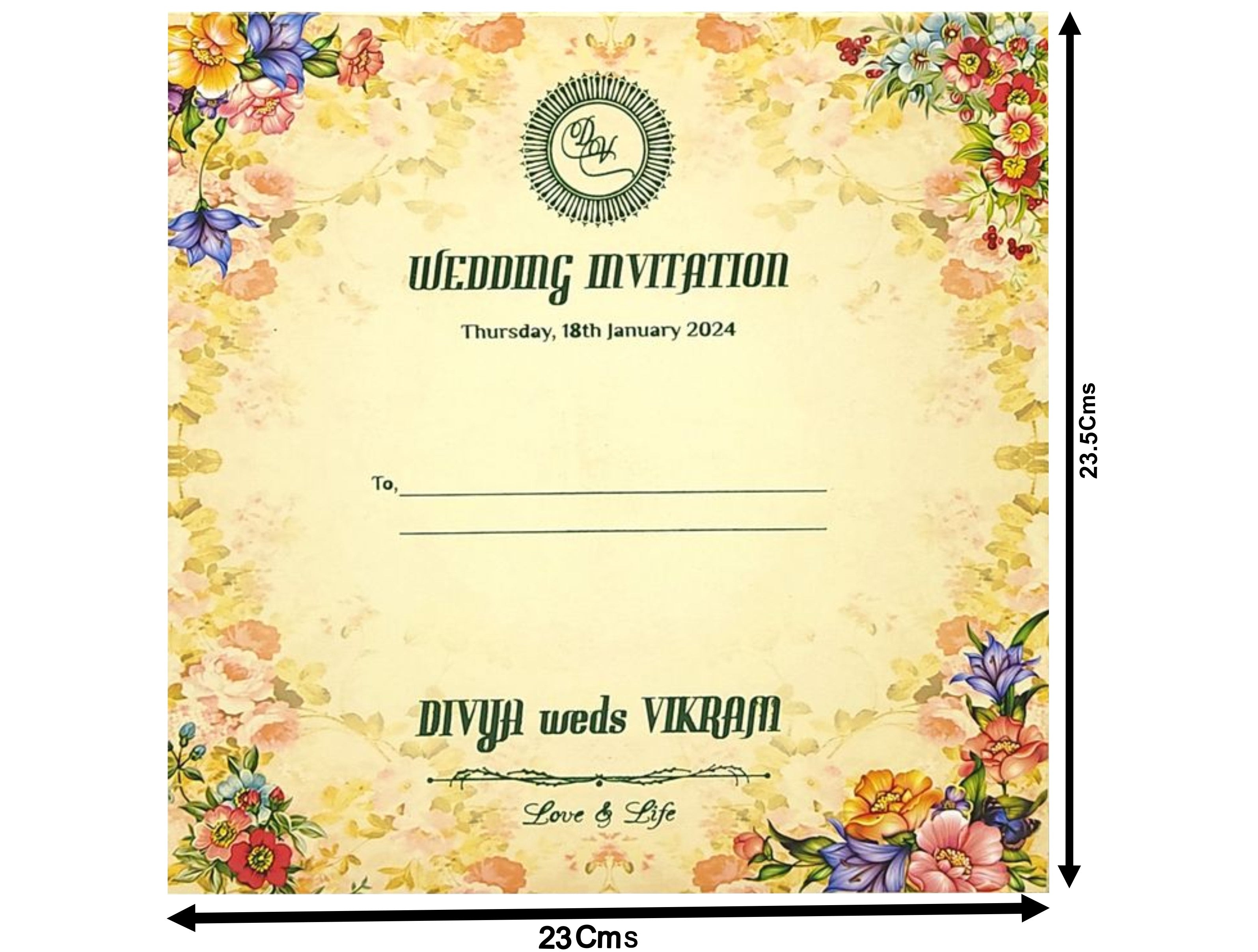 5516 mercury offset padded cream np flower card