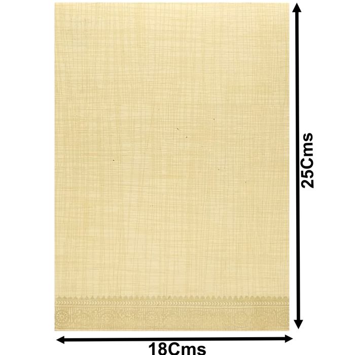 Sandal Metallic Designer Invitation Card With Gold Foiling Print-KNCM26SF-King of Cards