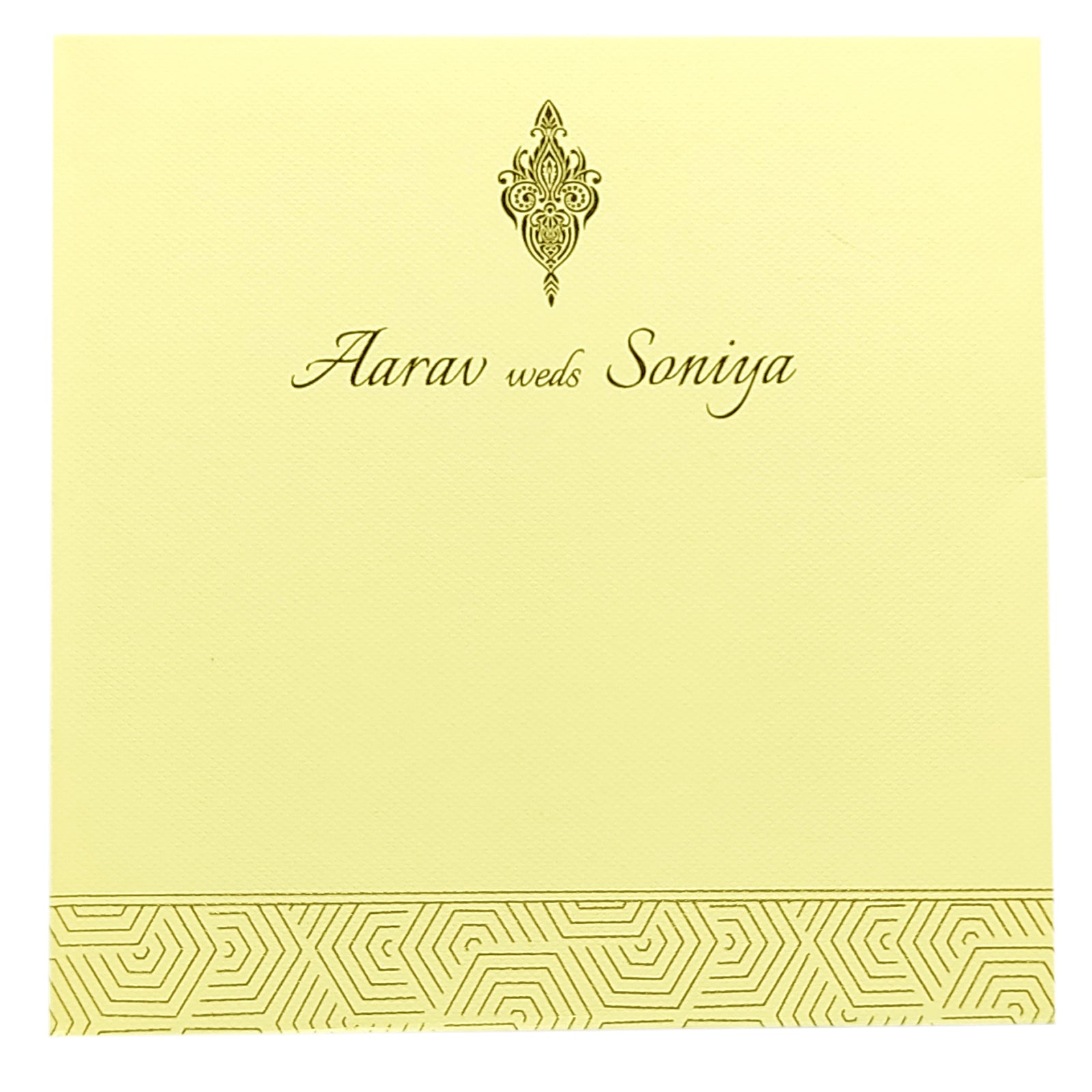 Pale Pink Floral Foil Invitation-KRC29101