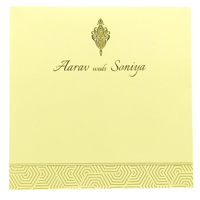 Pale Pink Floral Foil Invitation-King of Cards