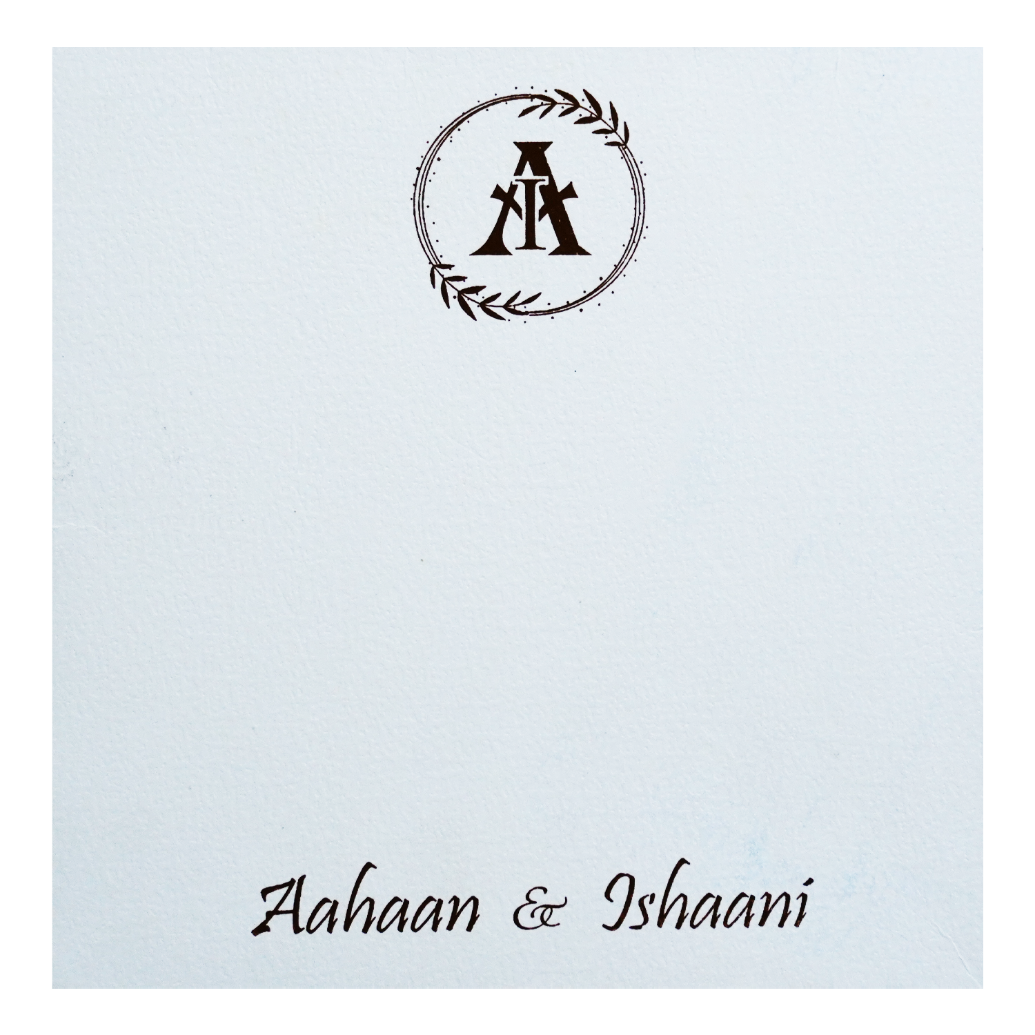 White Floral Theme Invitation-KRC30320