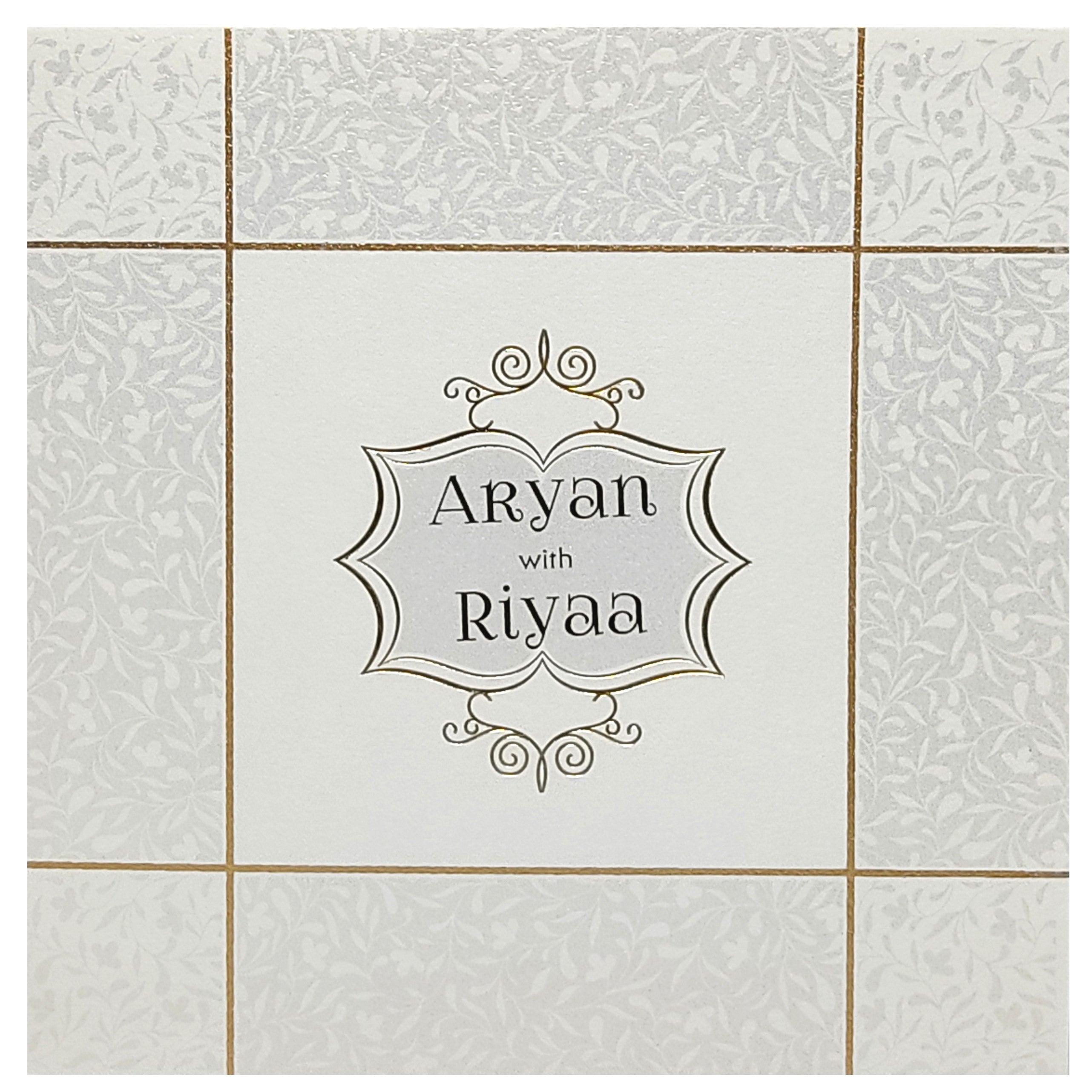 White Invitation Card-KRC28330