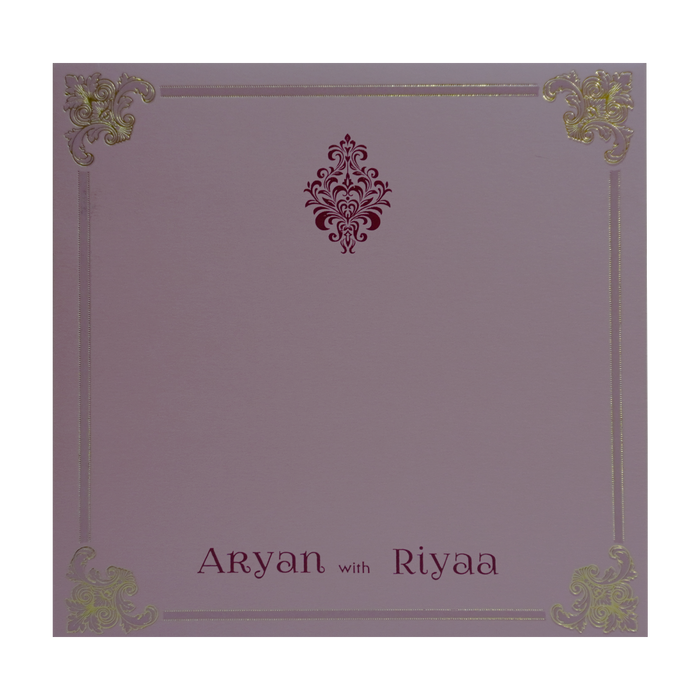 Plum Pink Floral Single Card-King of Cards