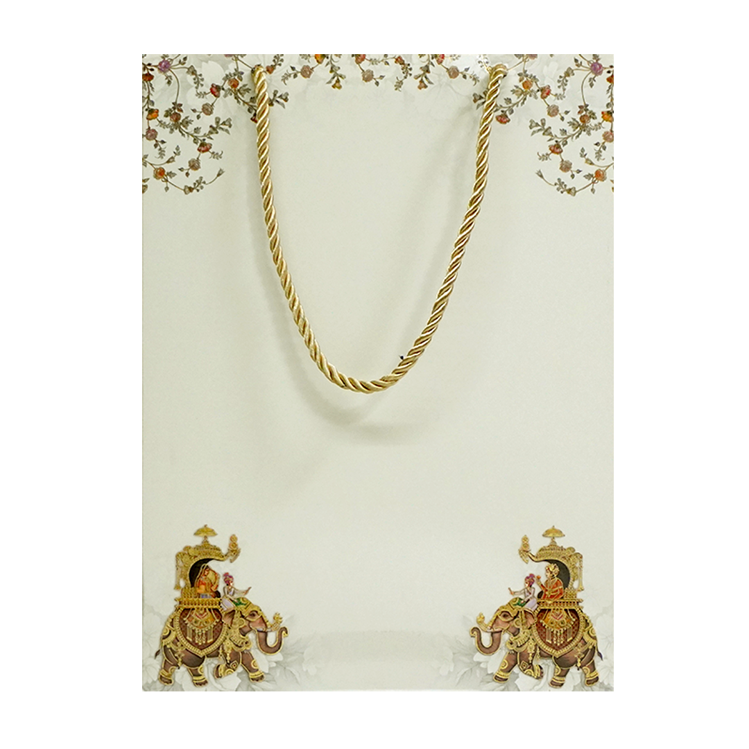 Beige Royal Wedding Box Invitation-KAC05940