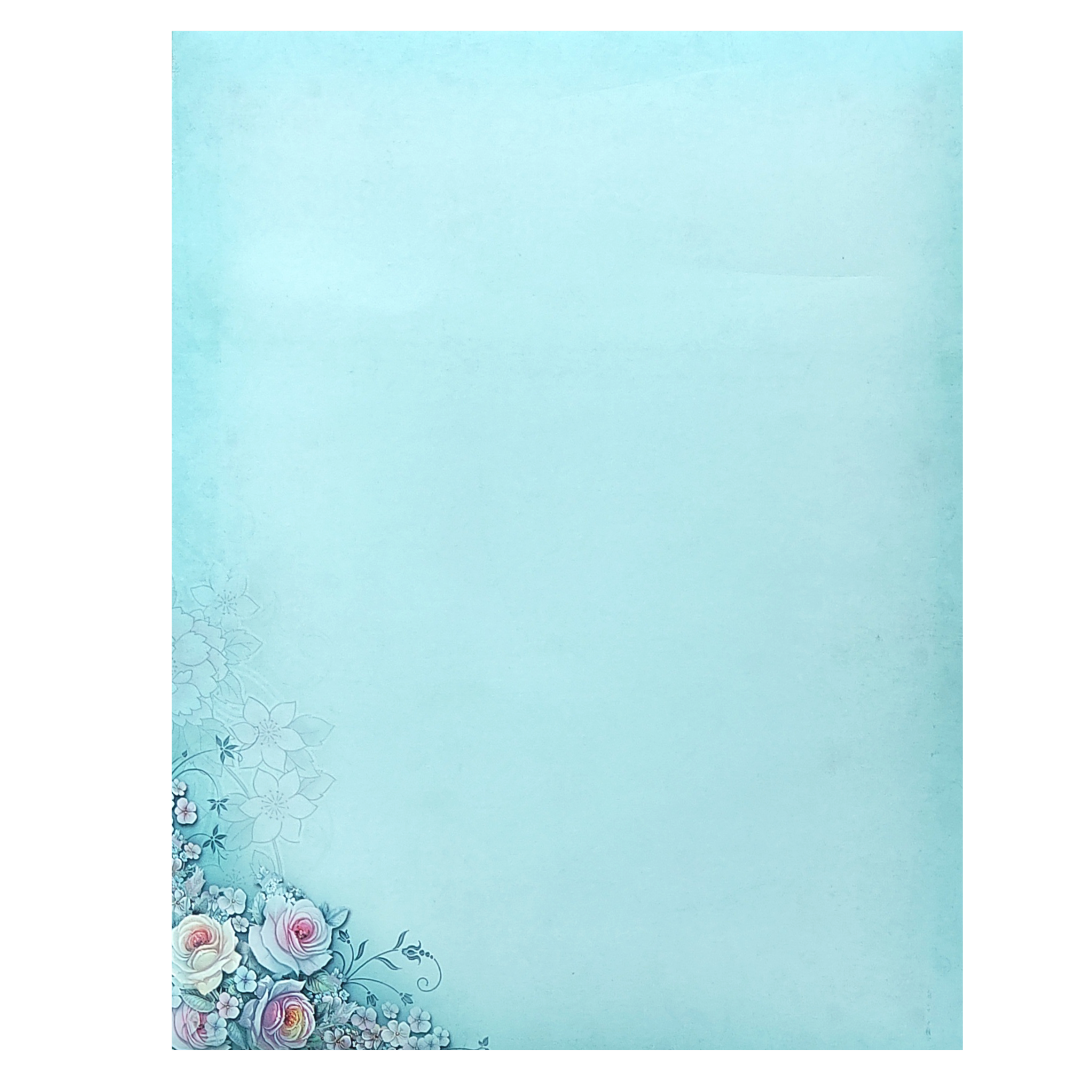 Pista Green Floral Door Type Invitation Card-KNKJ1129