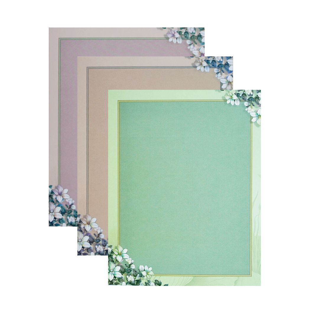 Pink Floral Padded Wedding Card-KAC05460