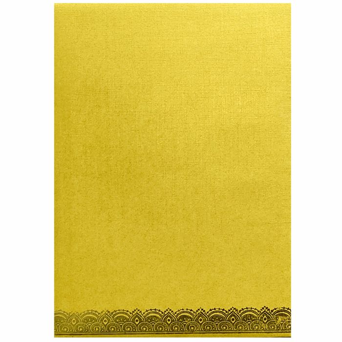 Gold Metallic Royal Gold Foiling Design Invitation Card-KNCM16GG-King of Cards