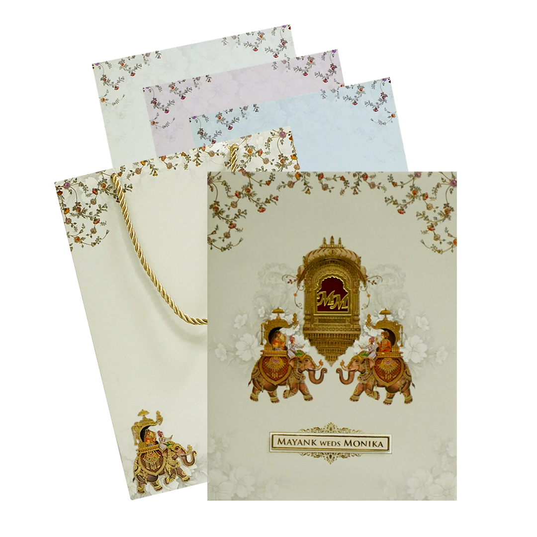 Celebrate in style with customized Beige Royal Wedding Box Invitation Order now! ?WhatsApp Support ?Express Delivery.
