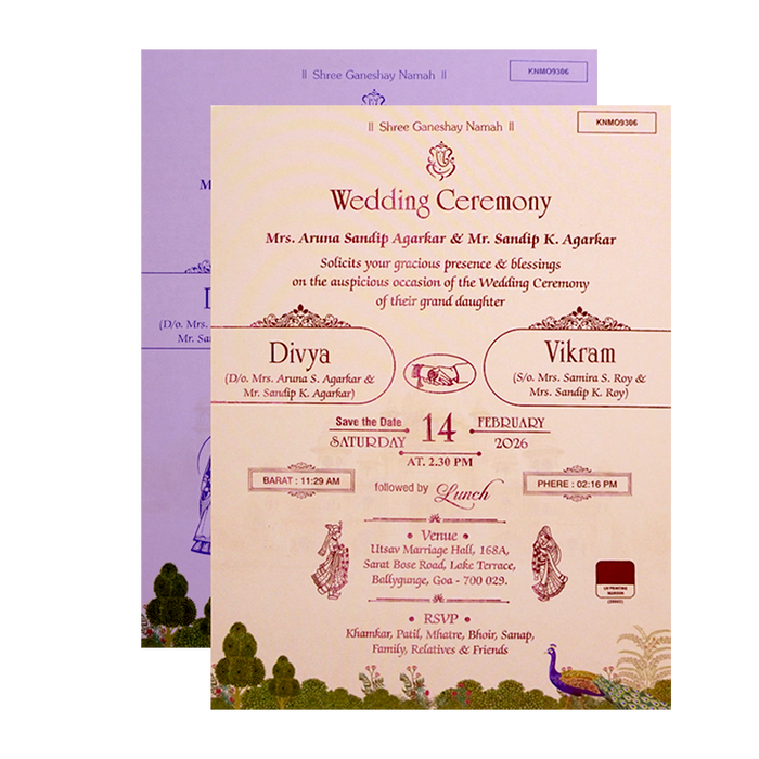 Invitation Card - KNMO9306-King of Cards