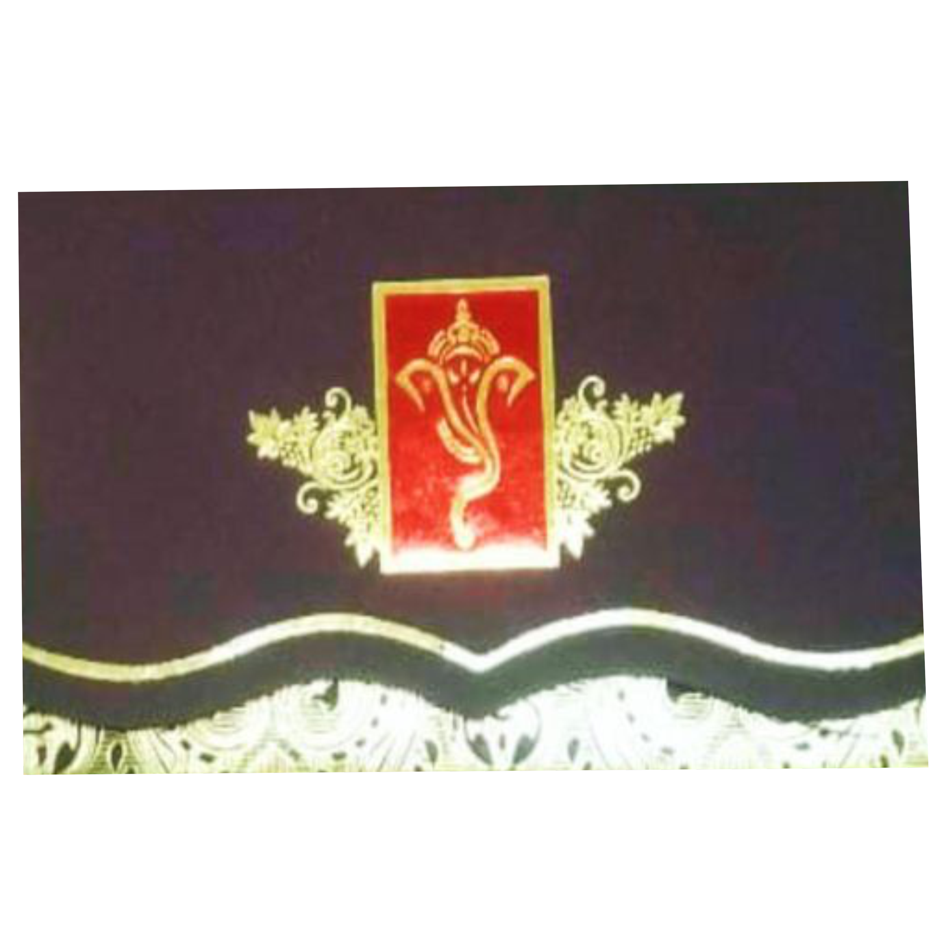 Black Invitation Card With Ganesha
