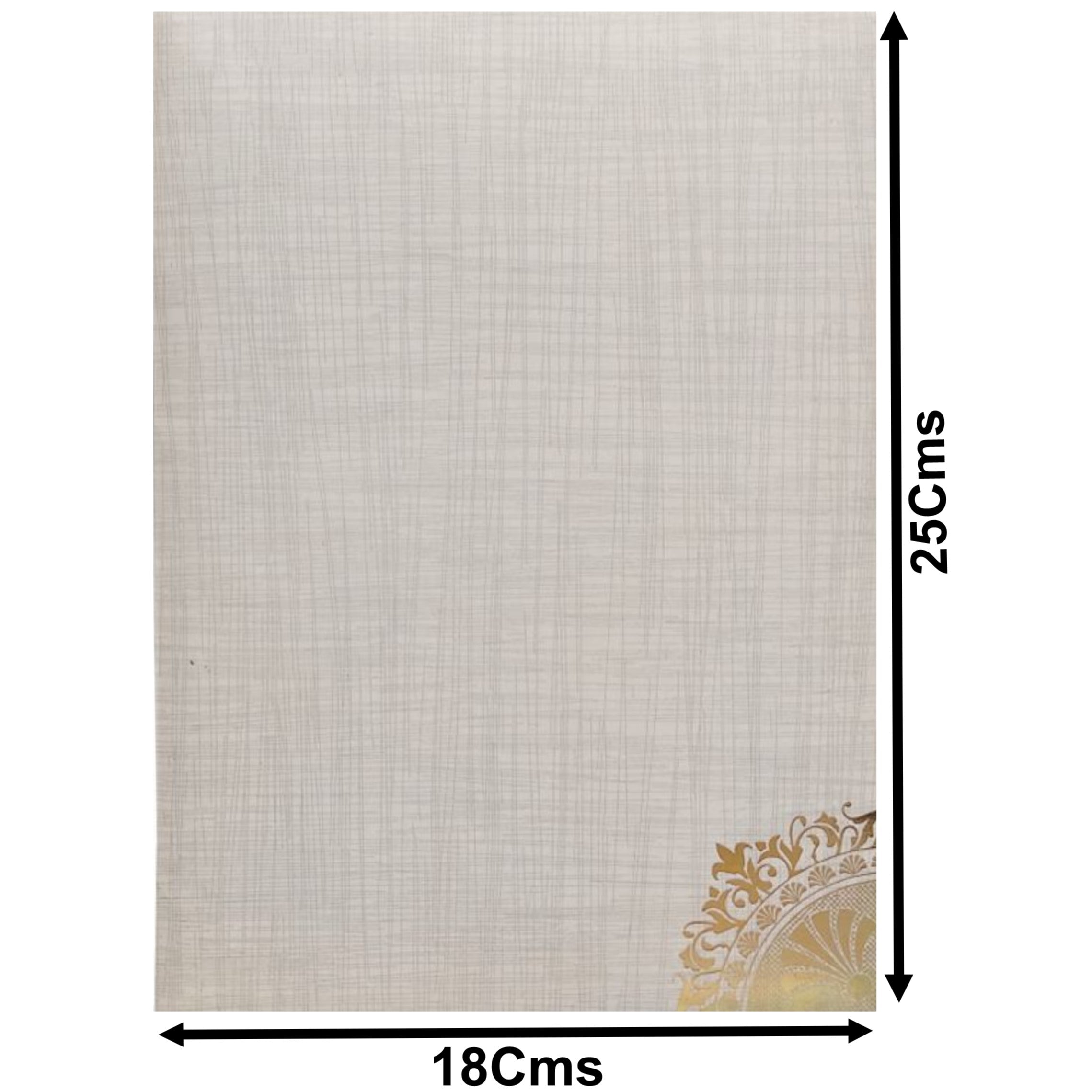 Grey Metallic Door Type Pattern With Die Cut Design-KNCP27GM