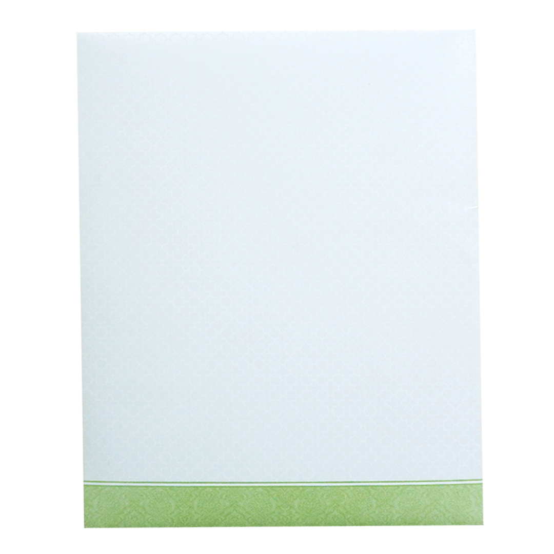 Green and White Bhaarat Wedding Card-KNJS2089G