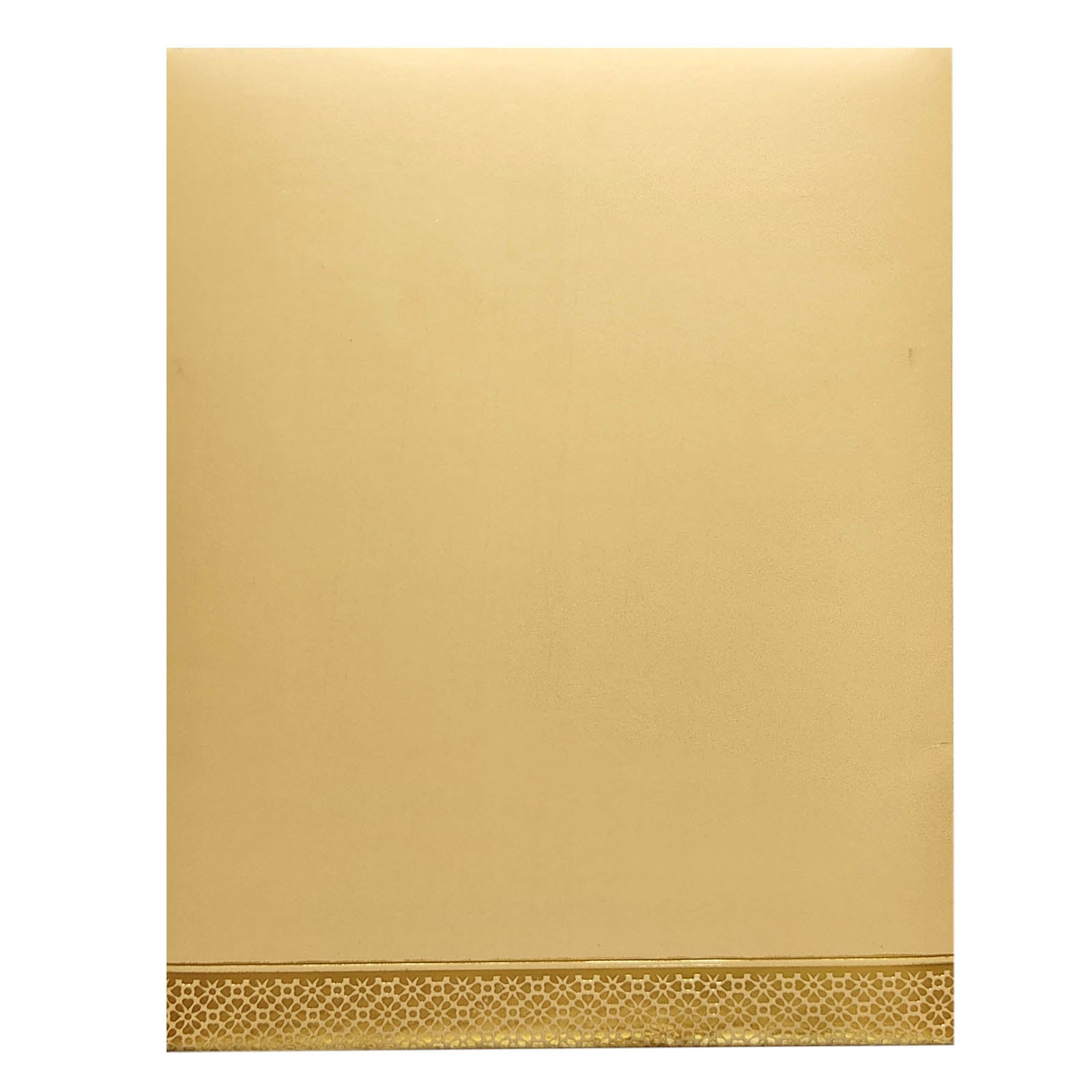 Peach Embossed Nameplate Invitation Card-KNL1301P