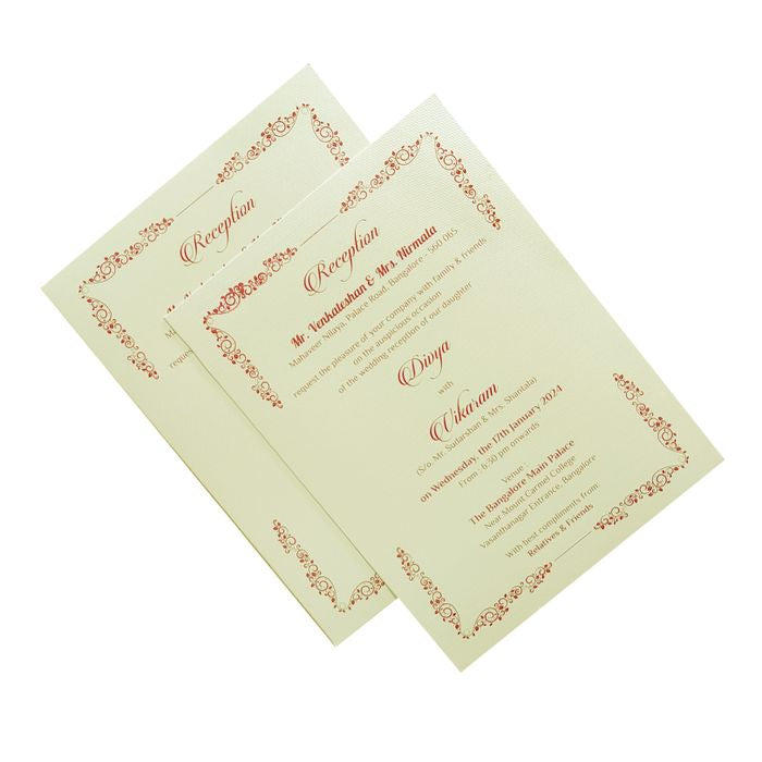 White Door Type Unique Invitation Card-King of Cards