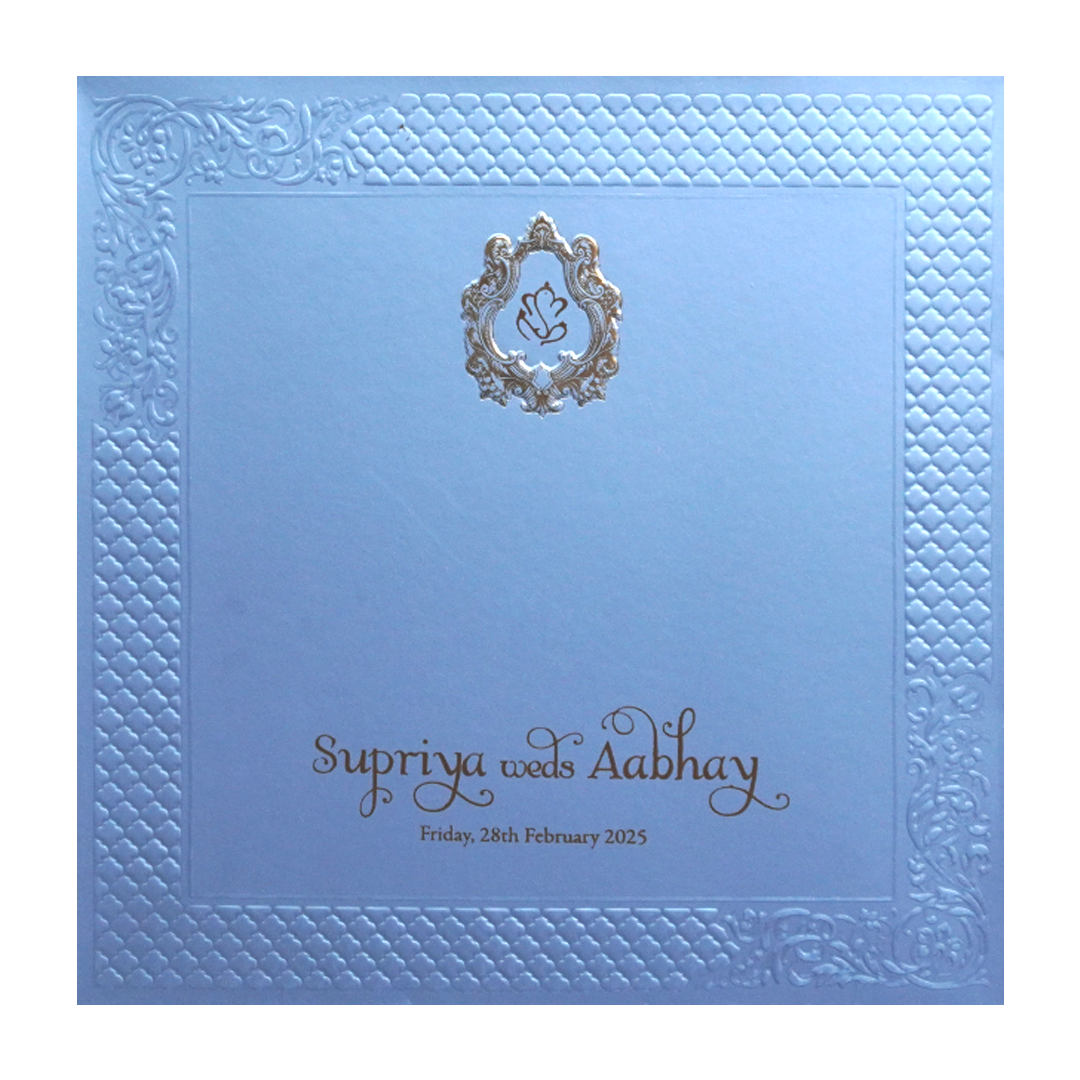Light Blue Marriage Card-KPR09100