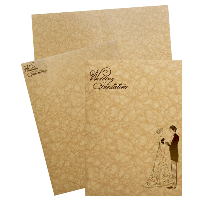 Shiny Golden Wedding Card-King of Cards