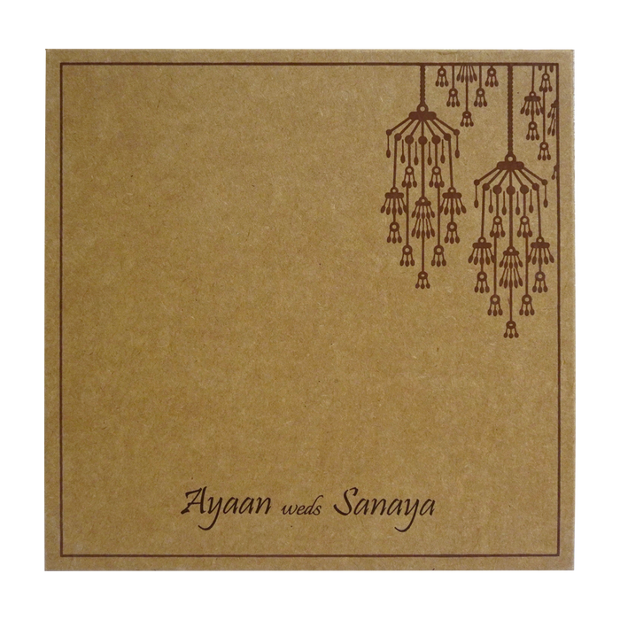 Brown Eco Friendly Invitation-King of Cards