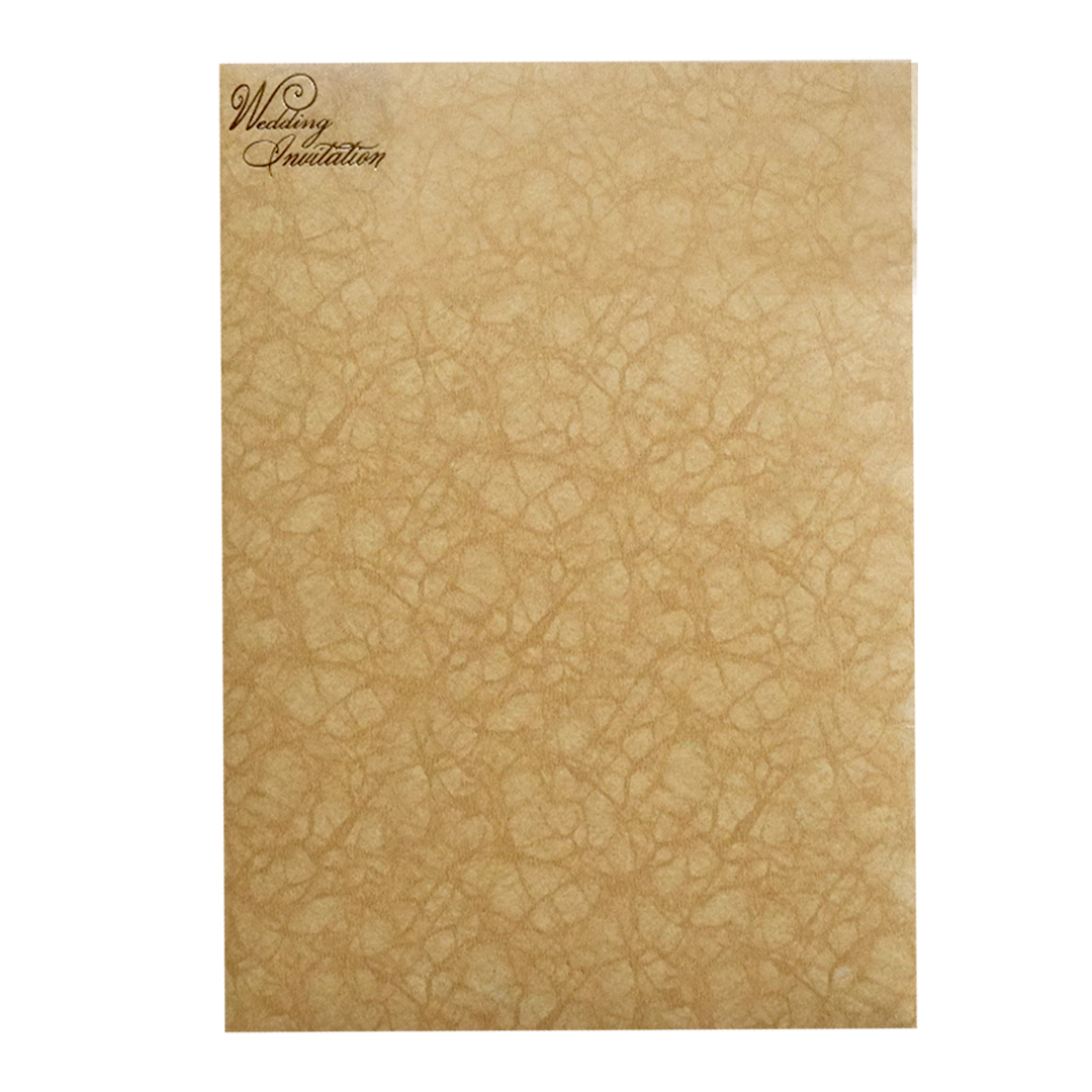 Shiny Golden Wedding Card-KNKR035B