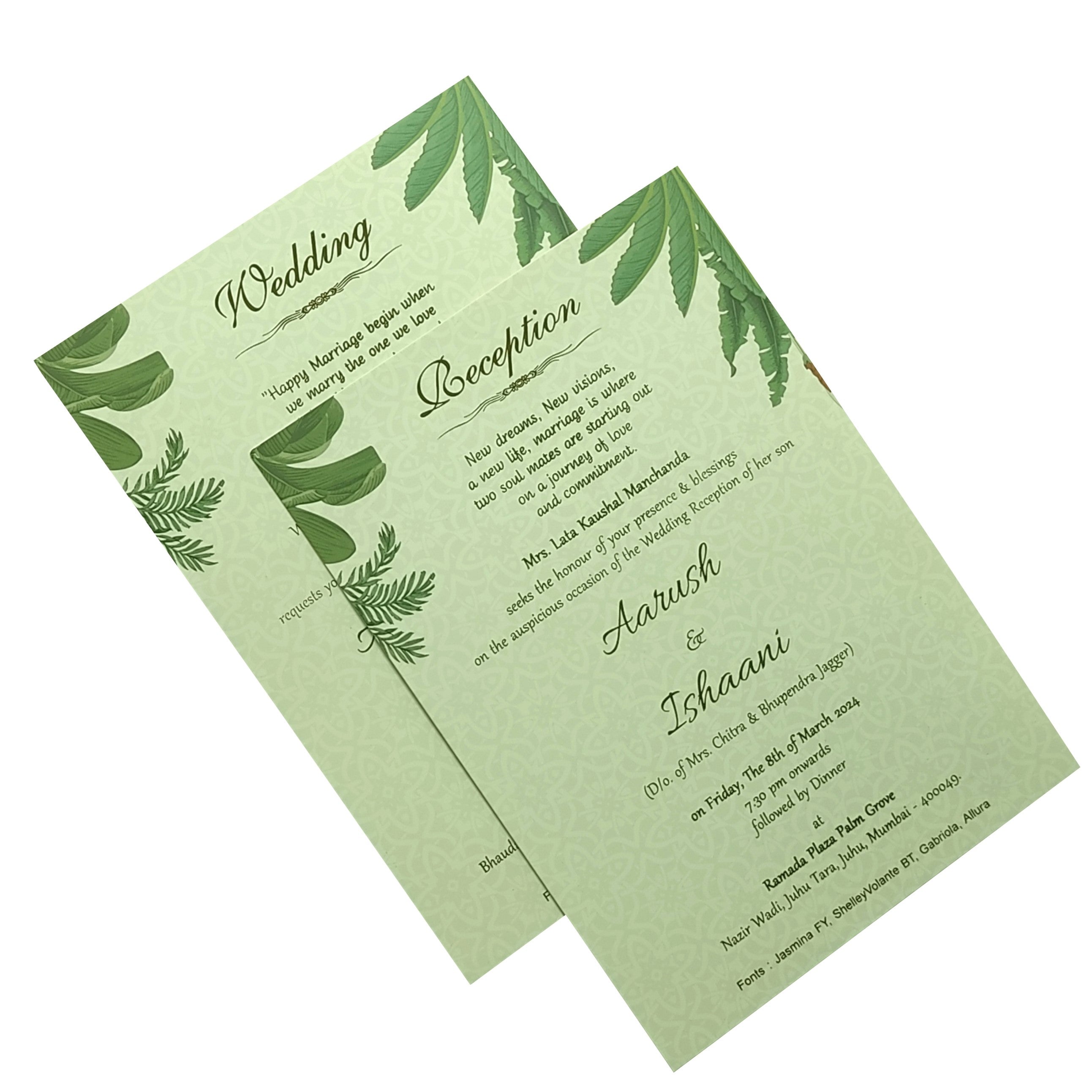 Grey Traditional Invitation Card-KRC29790