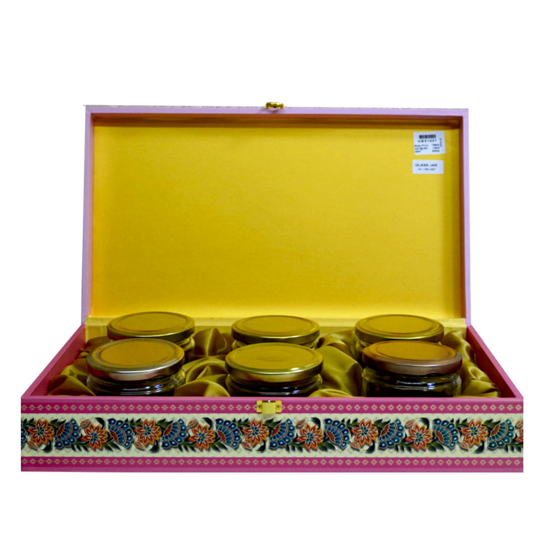 Pink Mandala Floral Box Invitation-KBX1401