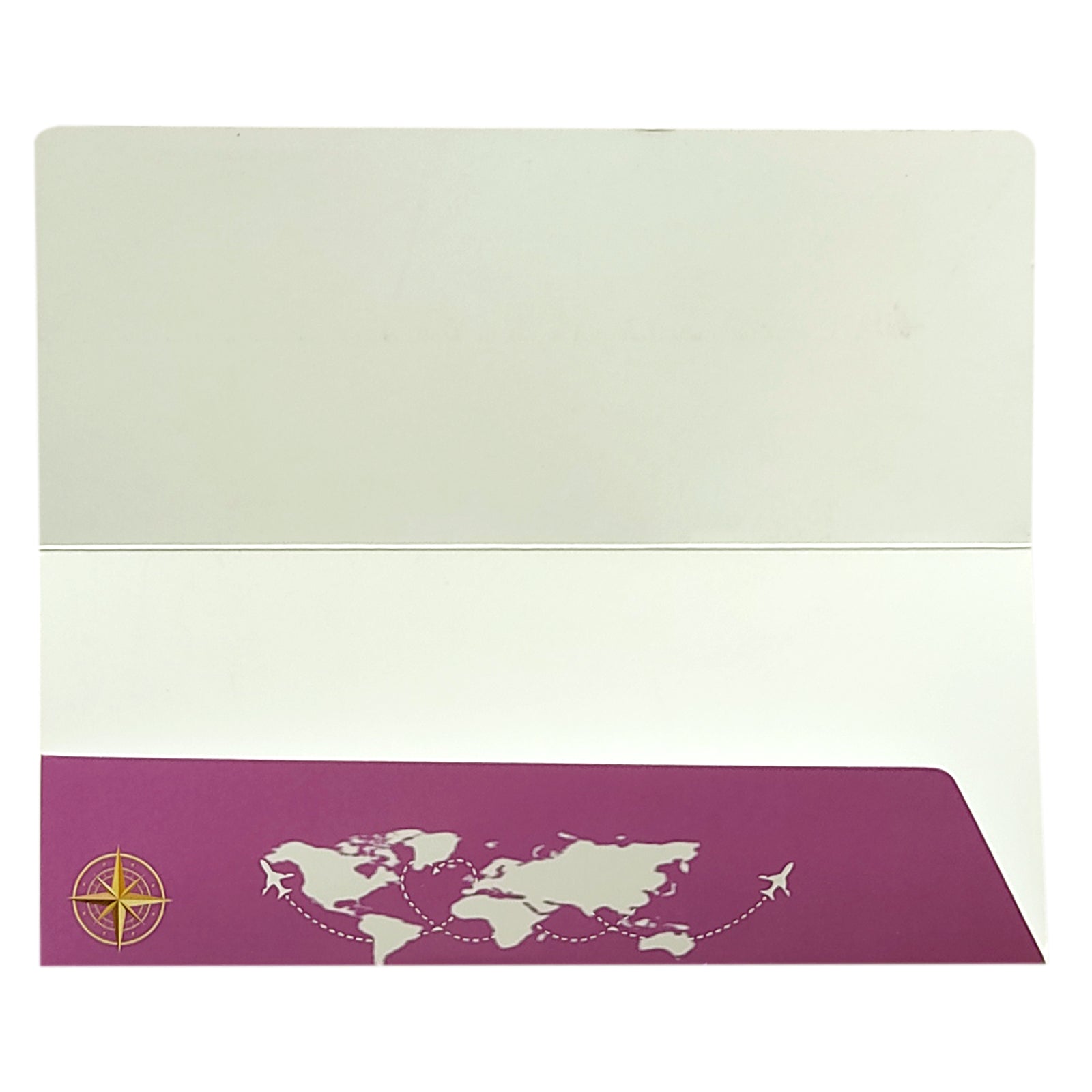 Violet Passport Invitation Card-KRK0012