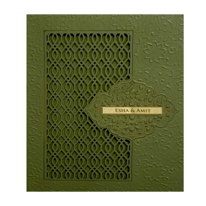 Lemon Grass MDF Wedding Card-King of Cards