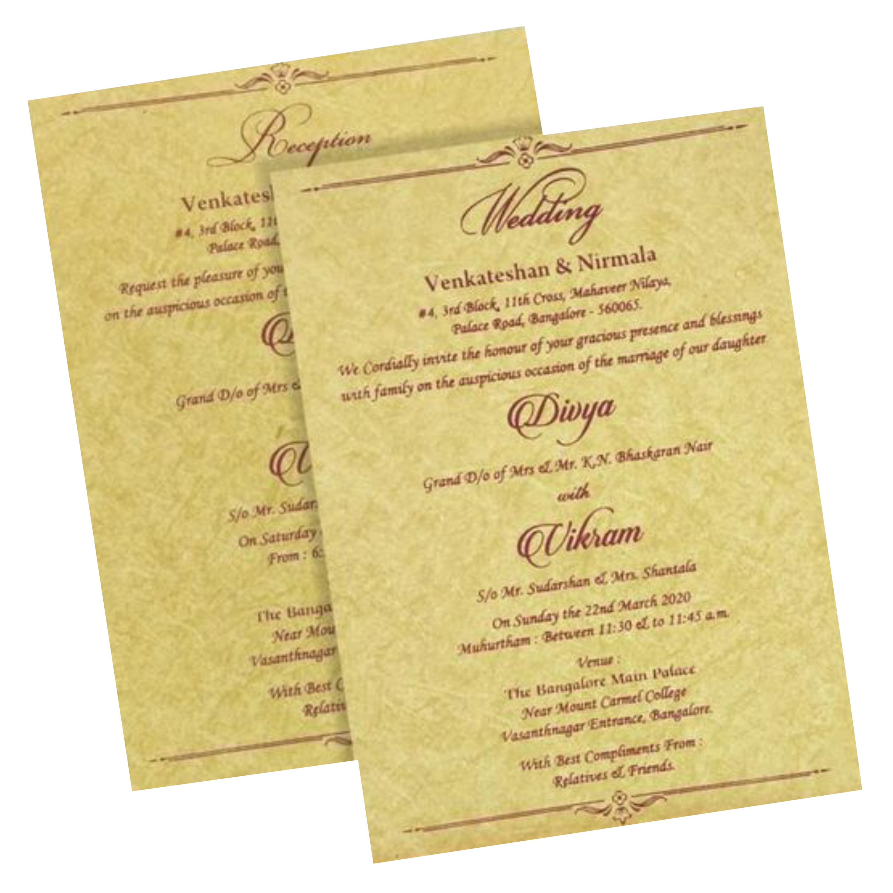 Gracious Gold And Blue Shading With Ganesha Theme Padded Wedding Card-KCCT20GP