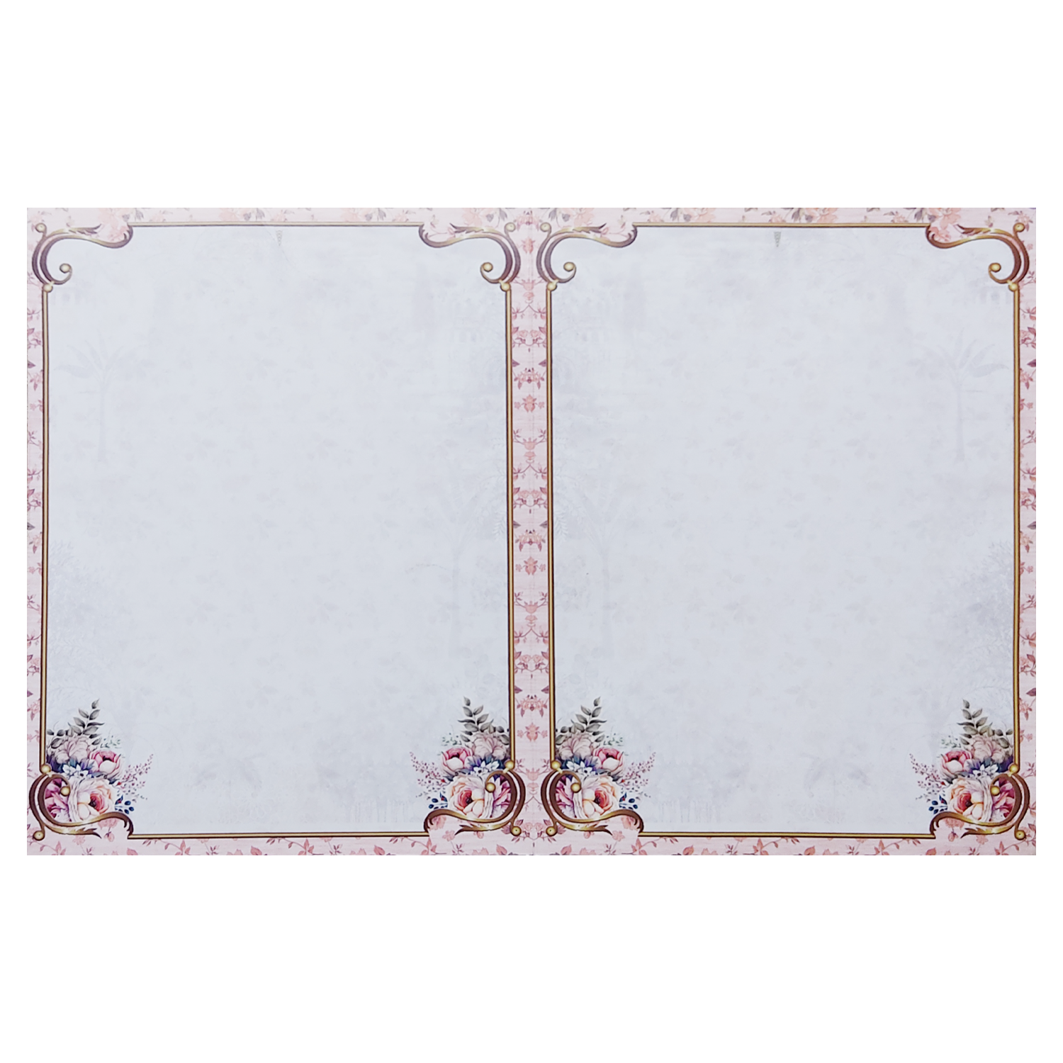 Pink Royal Bride Groom Wedding Card-KNKJ1135