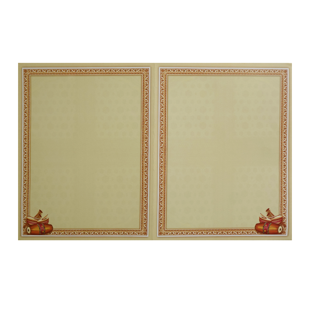 Light Yellow Elephant Wedding Card-KNKJ1136