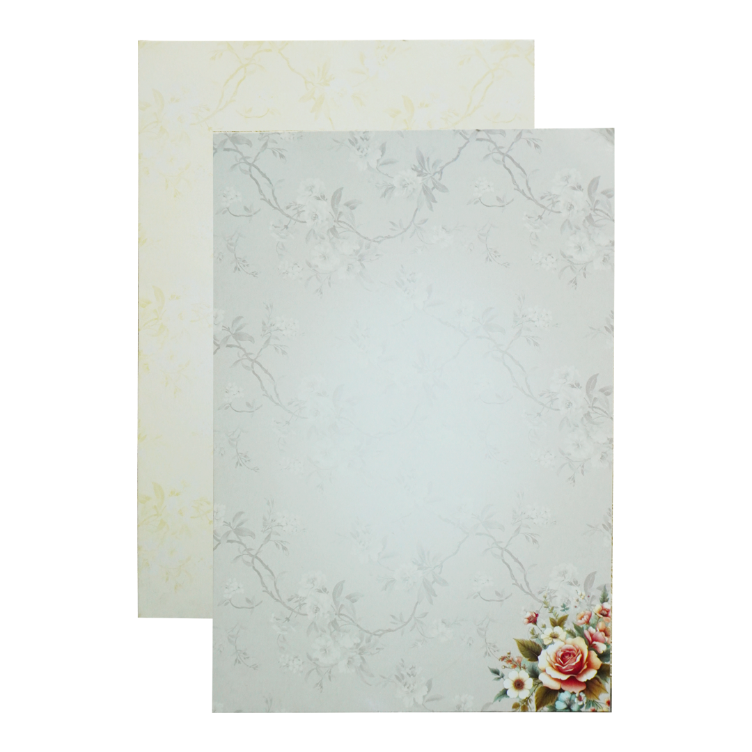 Lavender Floral Wedding Card-KNBL1703