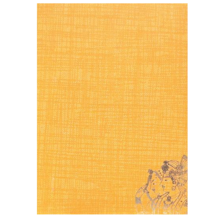 Romantic Orange Shading With Couple Theme Personal Wedding Card - KNKP003O-King of Cards