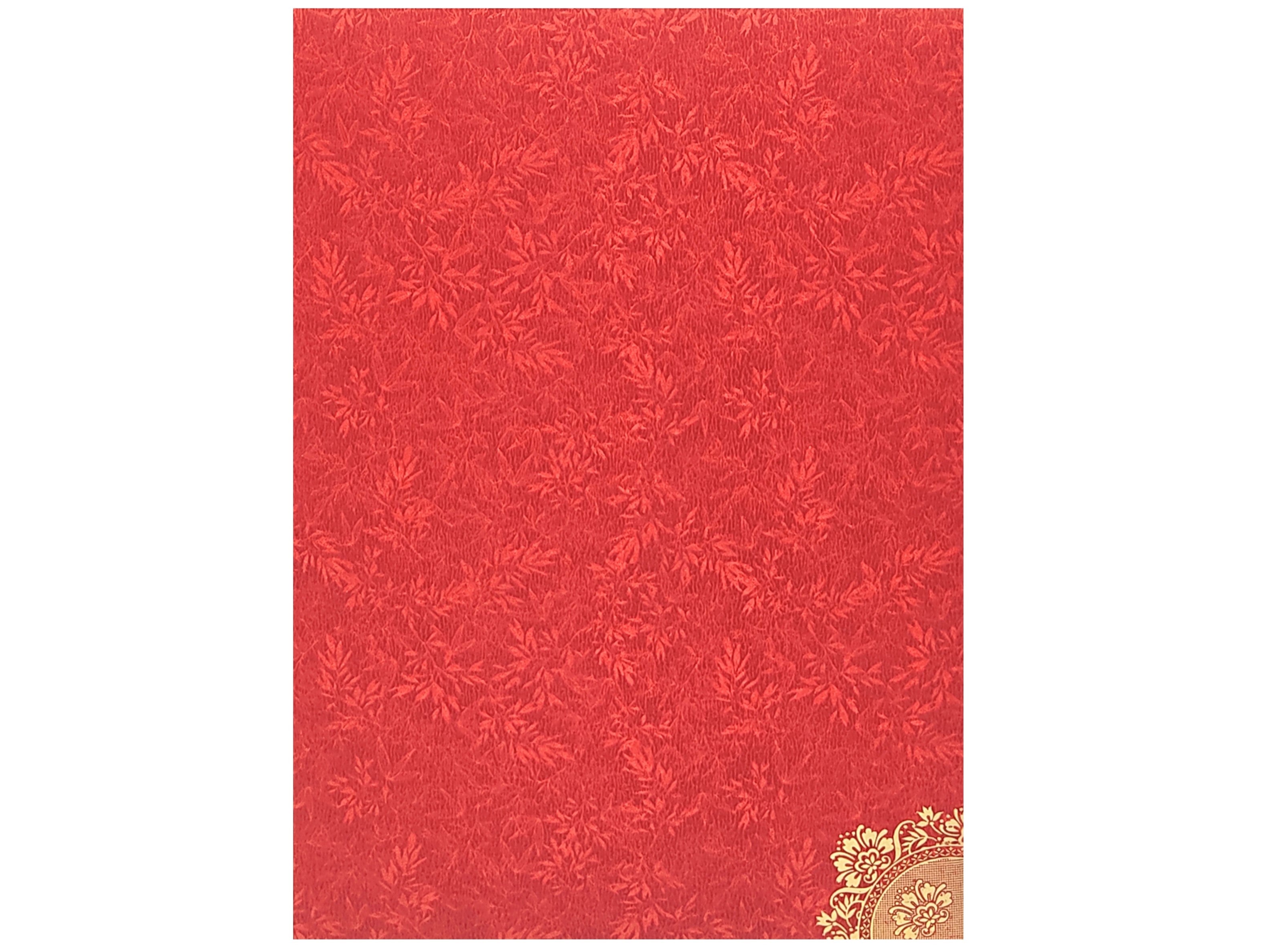 Red Metallic Balaji Padmavathi Invite In Gold Foiling-KNCM34RM