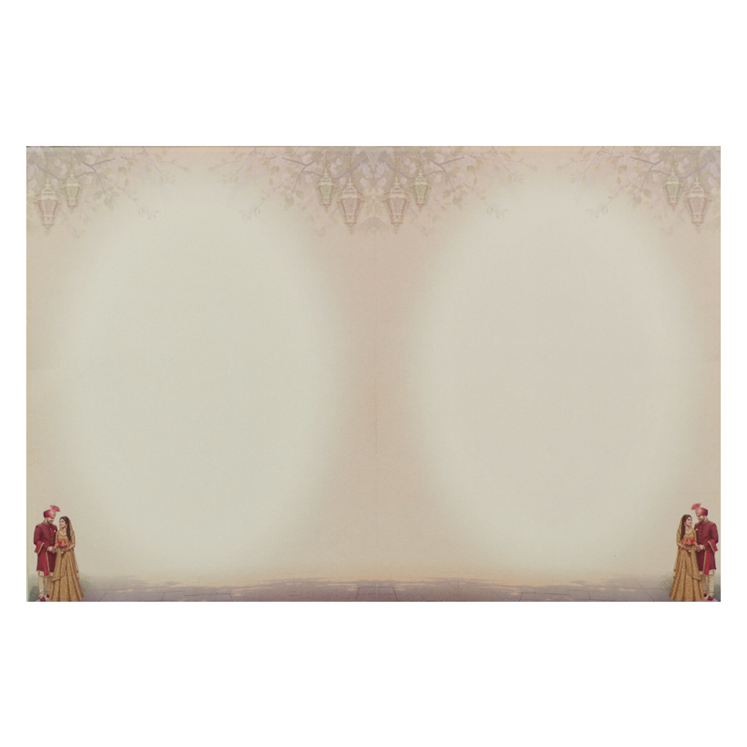 Royal Rose Arch Couple Wedding Card-KNKJ1157