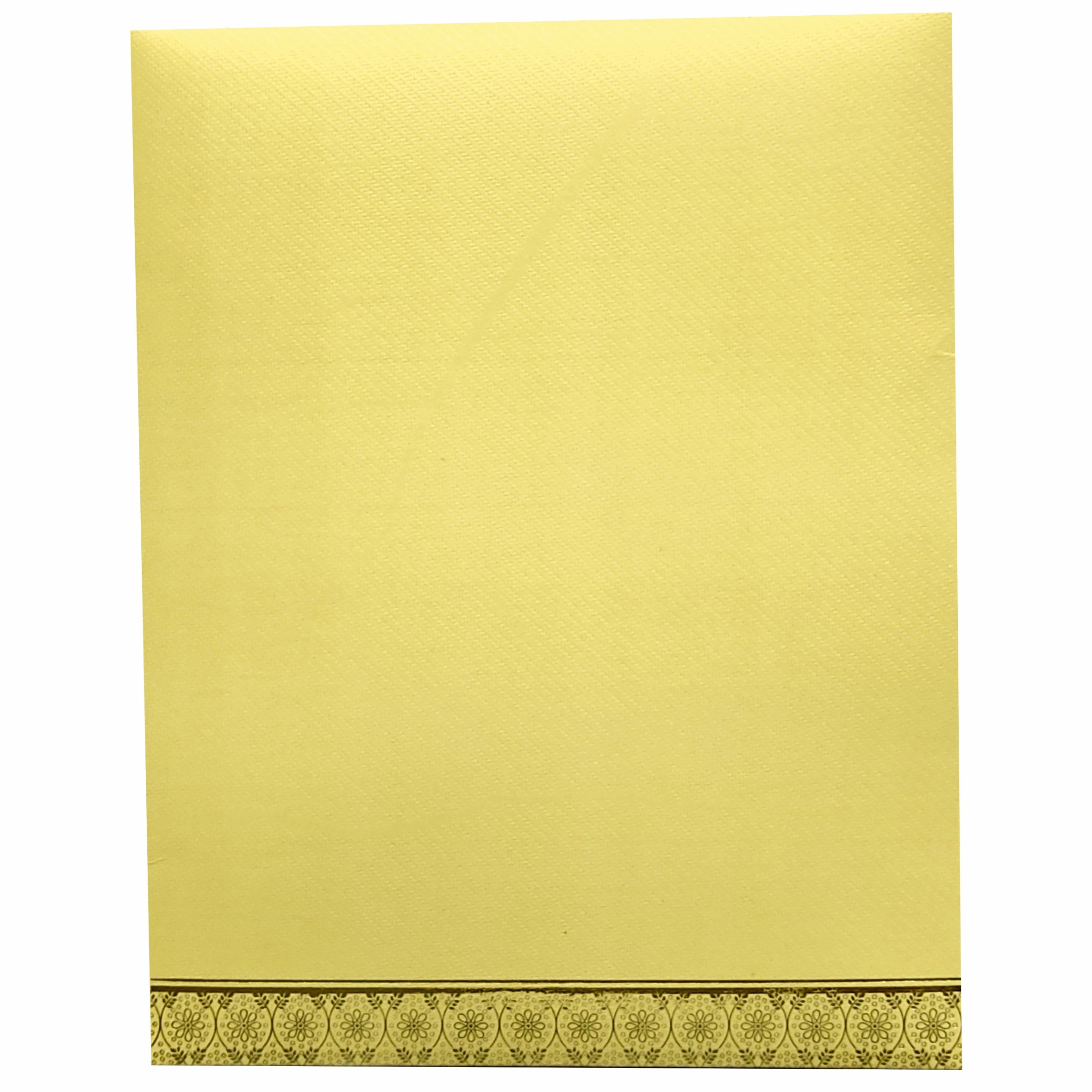 Gold Ganesha Floral Wedding Card-KNTG4401