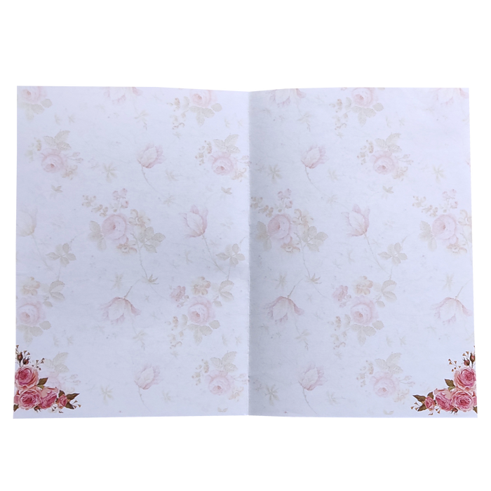 Pink Prince Paper Print Floral Invitation In Offset Print-King of Cards
