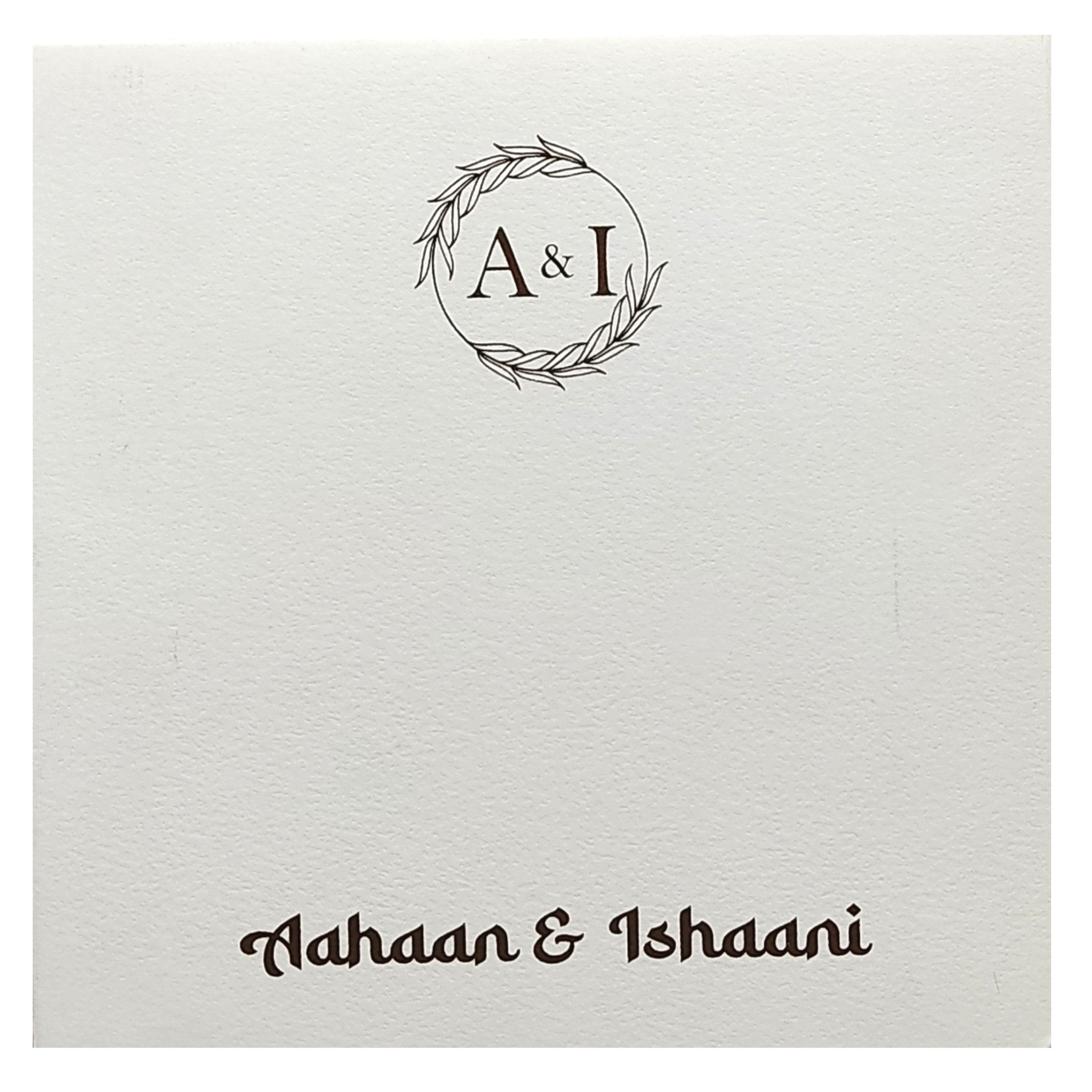 White Floral Invitation Card-KRC29191