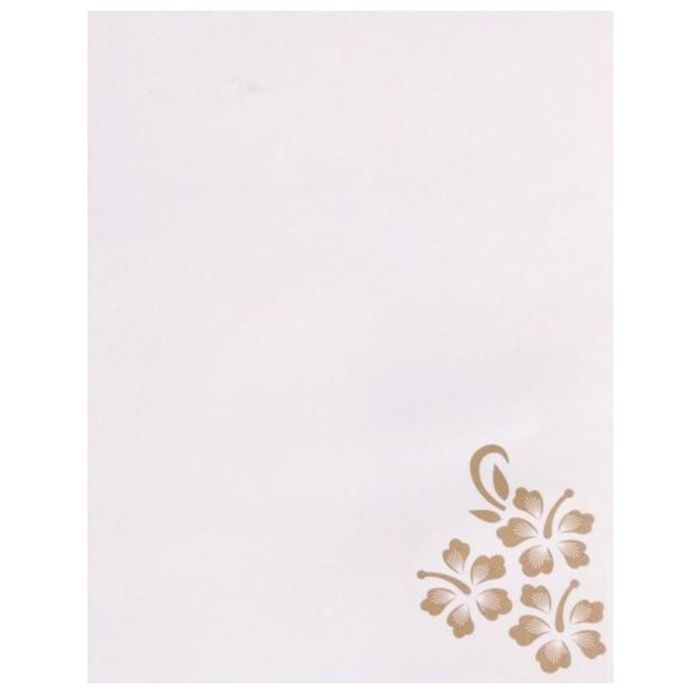 Beautiful Gold Flower Cut Ganesha Wedding Card-King of Cards