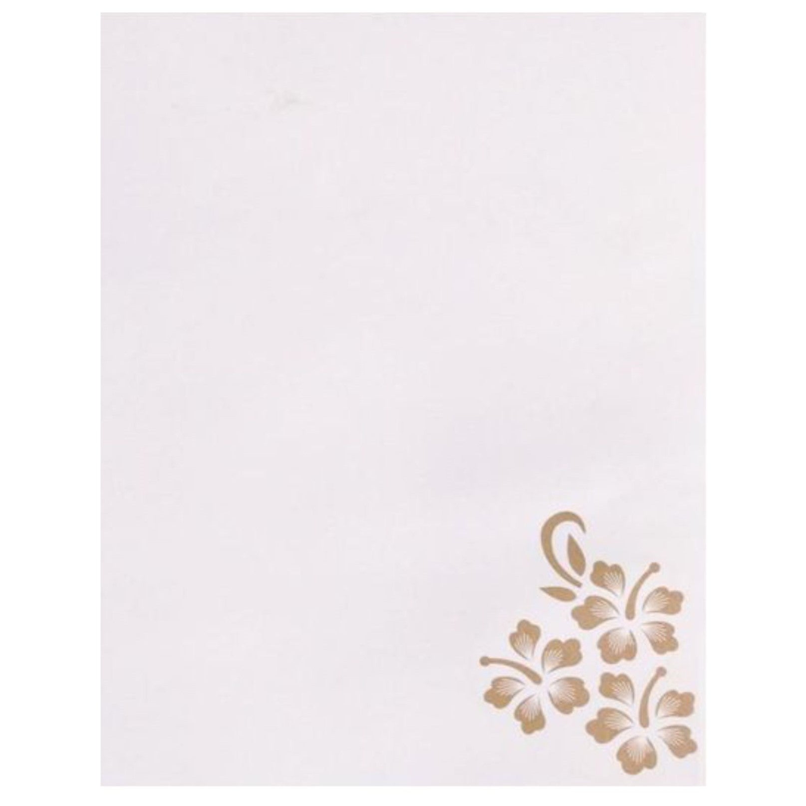 Beautiful Gold Flower Cut Ganesha Wedding Card-KNCPM412